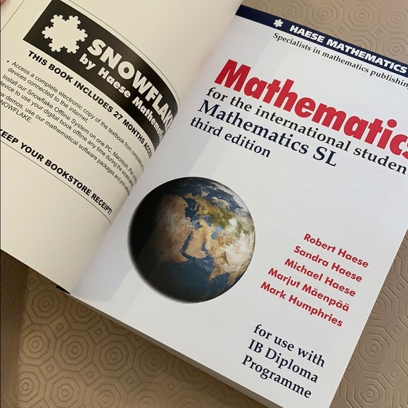 IB SL Mathematics Textbook - Picture 2 of 2